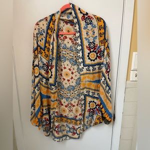 Lightweight shrug/kimono with tassels